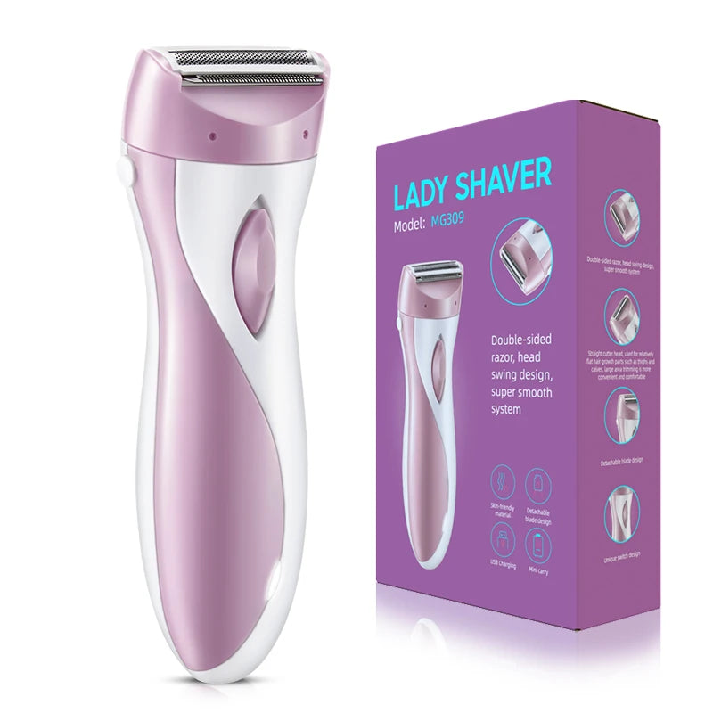 Women's razor, household full-body USB electric hair removal instrument, suitable for armpit, arm, bikini line, leg